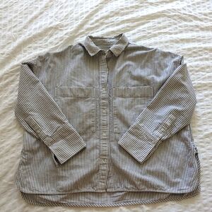 EVERLANE The Boxy Oxford Button Down Shirt